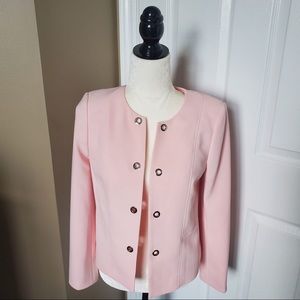 New with tags pink eyelet hope open blazer